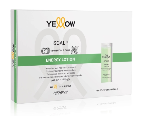 Yellow scalp energy Ampułka przeciw wypadaniu włosów zestaw 6x13ml