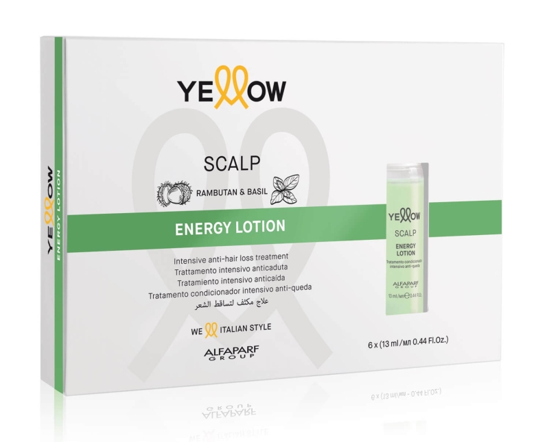 Yellow scalp energy Ampułka przeciw wypadaniu włosów zestaw 6x13ml