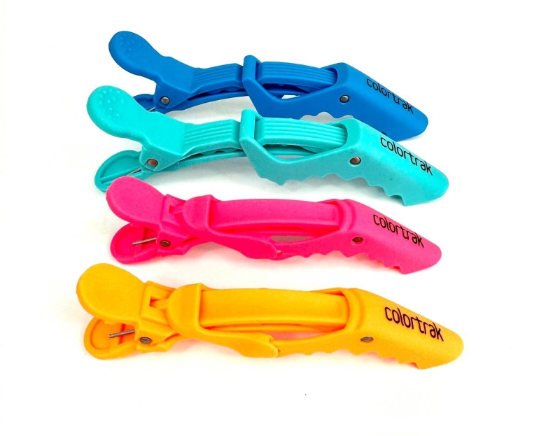 Colortrak rubberized Klips fryzjerski do włosów 1 sztuka
