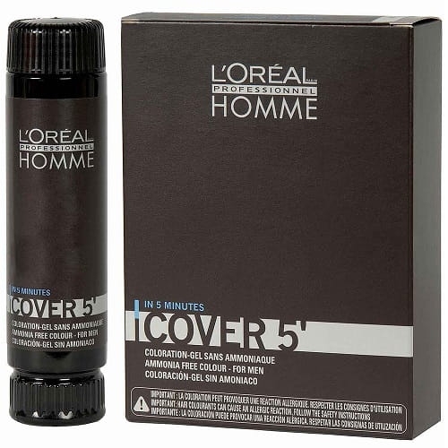 Loreal homme cover 5' Żel do koloryzacji włosów dla mężczyzn 7 blond 3x50ml 