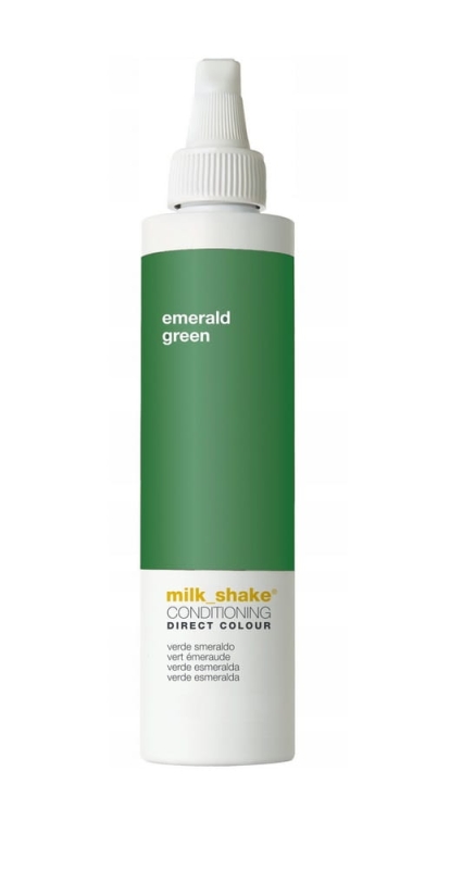 Milk shake direct colour emerald green Odżywka koloryzująca do włosów zielona 100ml