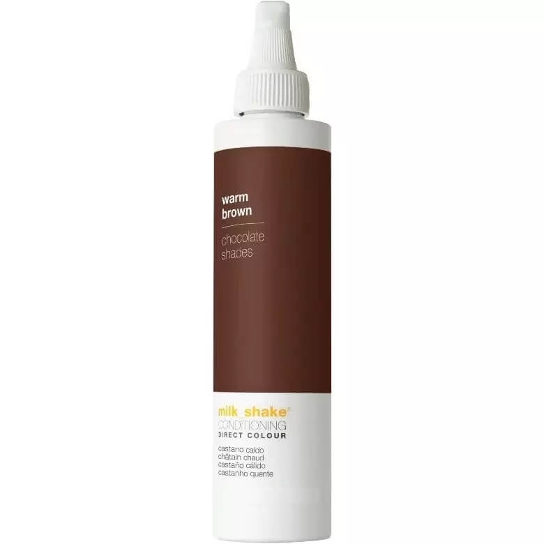 Milk shake direct colour warm brown Odżywka koloryzująca do włosów ciepły brąz 100ml