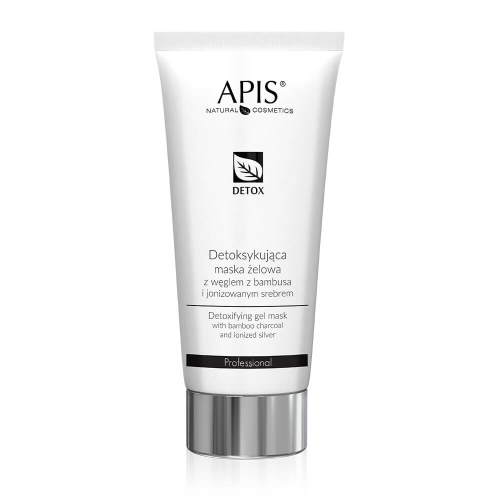 APIS DETOX - Detoksykująca maska żelowa z węglem z bambusa i jonizowanym srebrem 200ml
