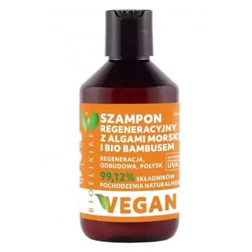 Bioelixire Regenerujący szampon do włosów zniszczonych z algami morskimi i bio bambusem 300ml
