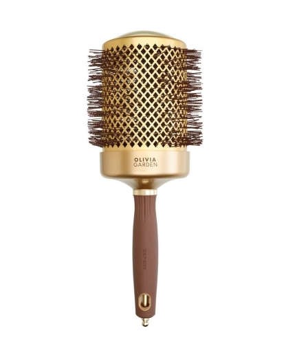 Olivia Garden blowout shine gold brown Szczotka do modelowania włosów 80mm