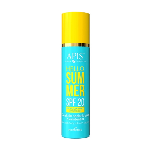 Apis hello summer Olejek do opalania ciała z karotenem spf 20 150ml