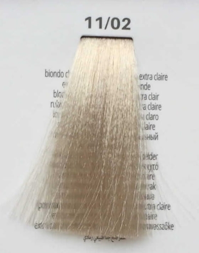 Lisap lk oil protection Farba do włosów 11/02 popielaty naturalny bardzo jasny blond 100ml.