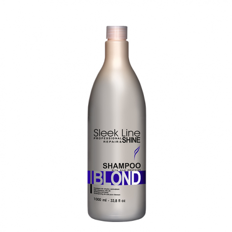 STAPIZ Sleek Line Blond - Niebieski szampon do włosów blond 1000ml