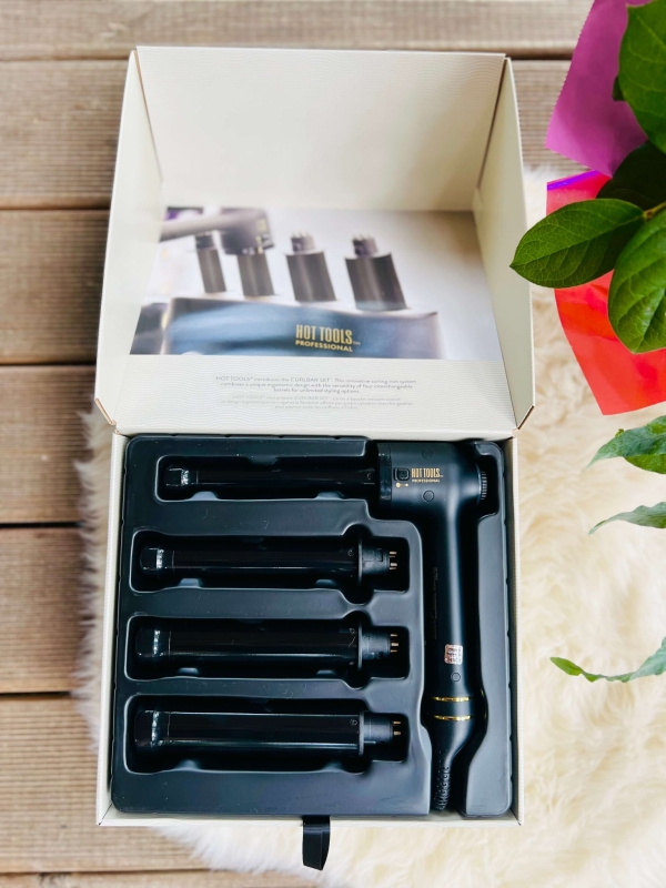 Hot Tools Lokówka łamana z wymiennymi końcówkami Curl bar set black(1).jpeg