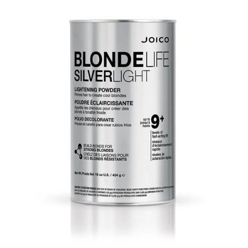 Joico blonde life silver Rozjaśniacz do włosów do 9 tonów z węglem drzewnym 454g