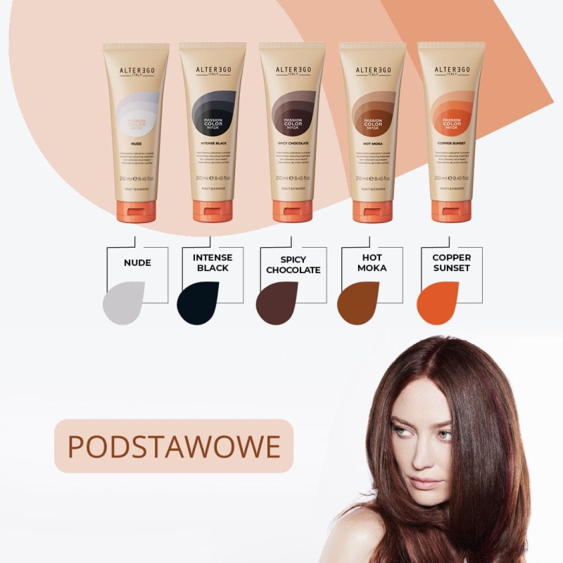 Alter ego passion mask spicy chocolate Maska koloryzująca do włosów pikantna czekolada 250ml