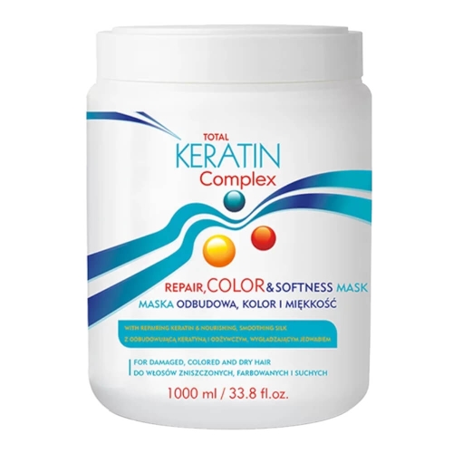 Cece keratin complex Maska regenerująca do włosów zniszczonych, farbowanych i suchych 1000ml