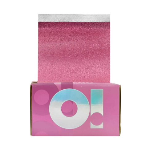 O! Tools pink chick Folia aluminiowa ryflowana różowa 500 arkuszy