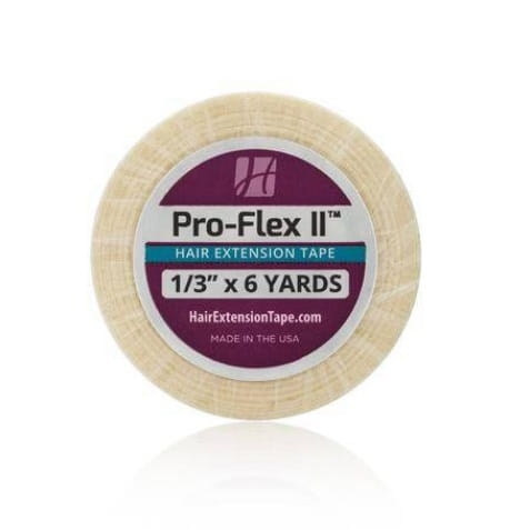 Hair extension tape pro flex II 1/3" Elastyczna taśma do przedłużania włosów w rolce 5,5m x 0,85cm