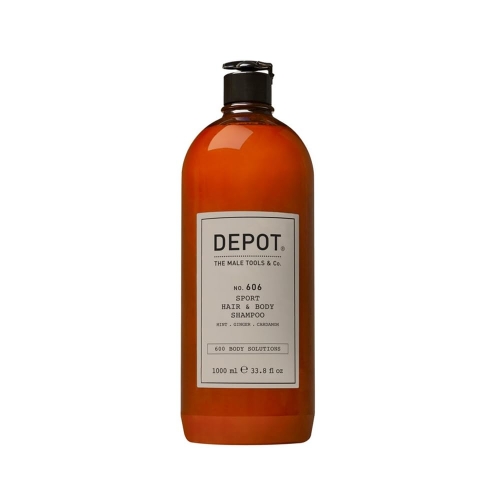 Depot no.606 sport hair and body Szampon odświeżający do włosów i ciała dla mężczyzn 1000ml