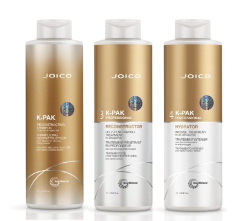 Joico k-pak domowy zestaw odbudowa Szampon, deep, hydrator 3x1l