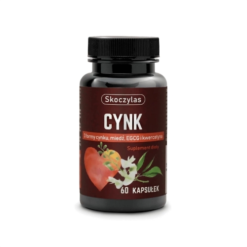 Skoczylas Cynk 3 formy miedź, EGCG i kwercetyna Suplement diety 60 kapsułek