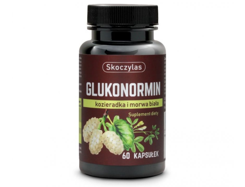 Skoczylas Glukonormin kozieradka i morwa biała Suplement diety 60 kapsułek