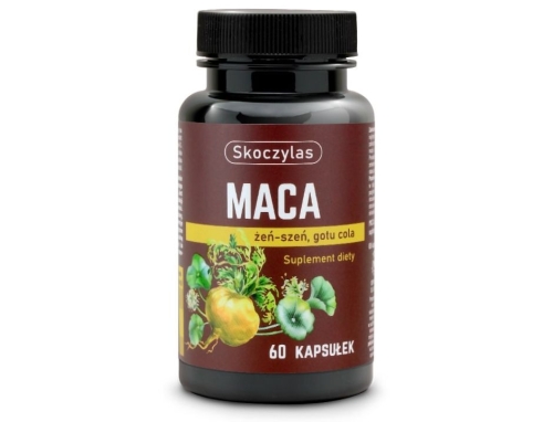 Skoczylas Maca + żeń-szeń + gotu cola Suplement diety 60 kapsułek