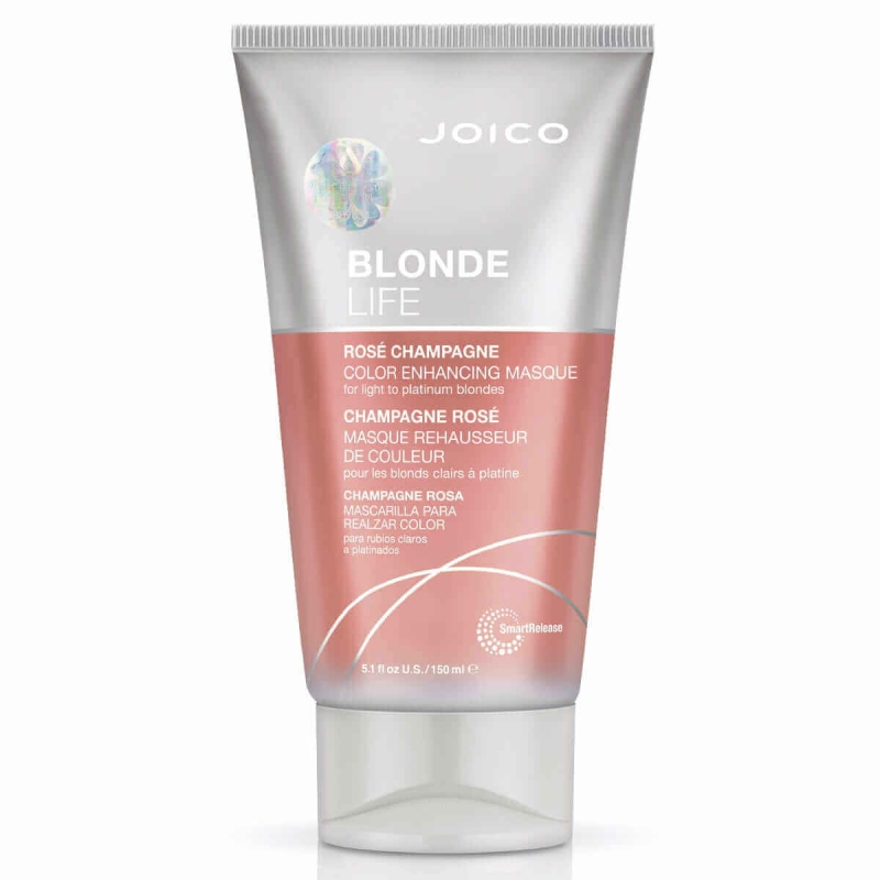Joico blonde life rose champagne Maska tonująca do włosów blond 150ml .jpg