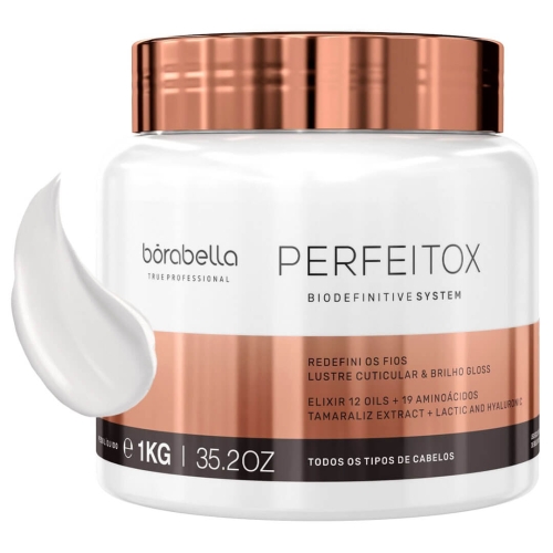 Borabella perfeitox Odżywczy nanobotoks przeciw puszeniu się włosów 1000g