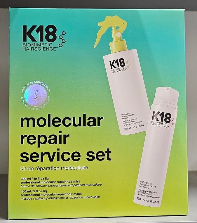 K18 molecular repair Zestaw regenerujący włosy Mgiełka 300ml Maska 150ml
