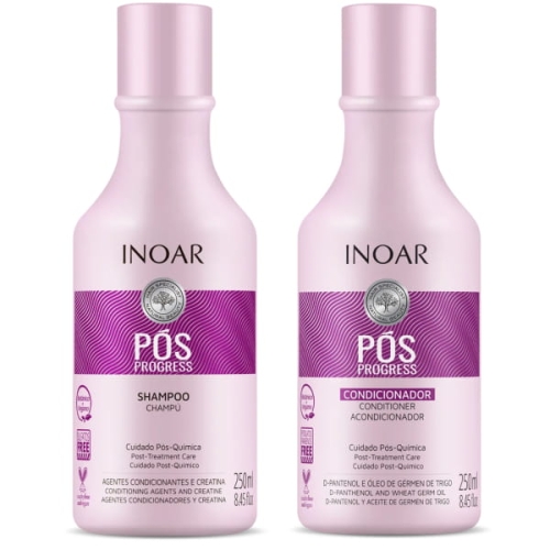 Inoar  pos Zestaw po keratynowym prostowaniu Szampon 250ml Odżywka 250ml
