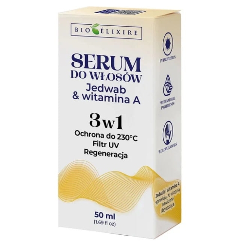 Bioelixire Serum Jedwab & Witamina A Filtr UV Koenzym Q10 50ml