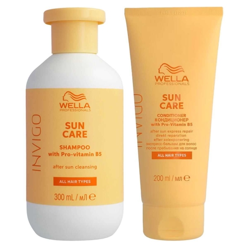 Wella invigo sun care Zestaw do włosów na słońce Szampon 300ml odżywka 200ml