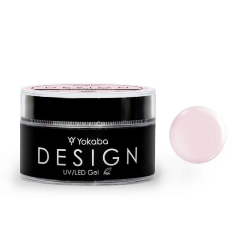 Yokaba 08 pinky white design uv/led  Żel samopoziomujący do paznokci 50ml