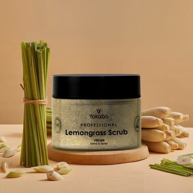Yokaba lemongrass scrub hand&body Peeling do ciała i dłoni 200g