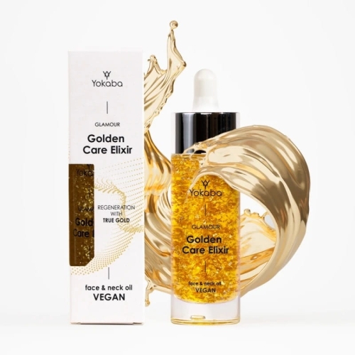 Yokaba Glamour golden care elixir face&neck Olejek do pielęgnacji twarzy i szyi 30ml