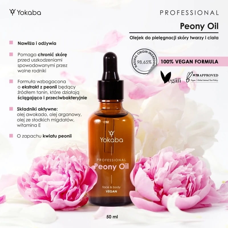 Yokaba peony oil face&body Olejek do twarzy i ciała 50ml