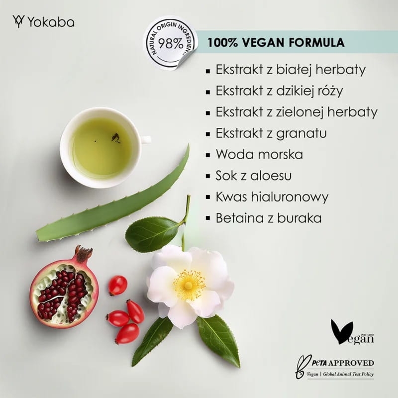 Yokaba white tea mist Nawilżająca mgiełka do ciała i twarzy 200ml