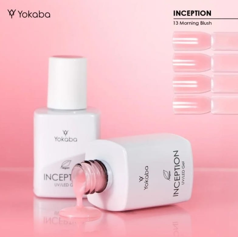 Yokaba inception Samopoziomujący żel do paznokci z pędzelkiem 13 morning blush 30ml