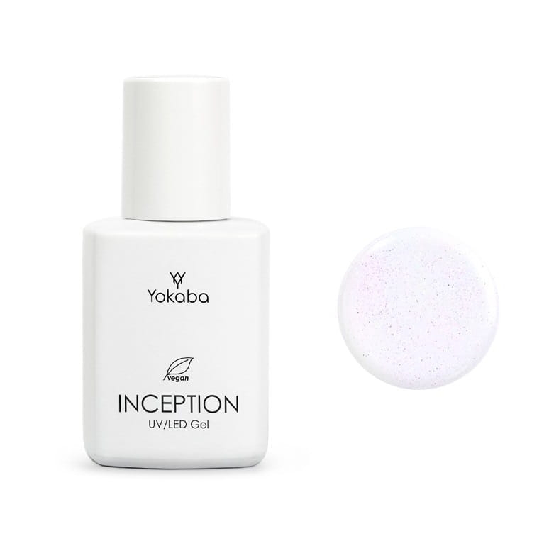 Yokaba inception Samopoziomujący żel do paznokci z pędzelkiem 11 milky sparkle 30ml