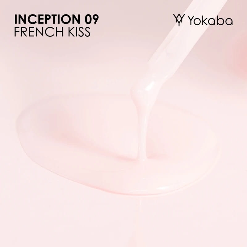 Yokaba inception Samopoziomujący żel do paznokci z pędzelkiem 09 french kiss 30ml