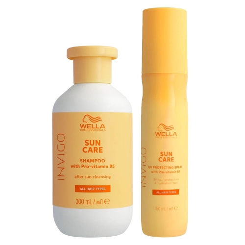 Wella invigo sun care Zestaw do włosów na słońce Szampon 300ml Spray 150ml