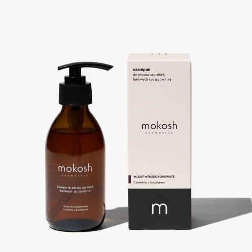 Mokosh Szampon do włosów szorstkich łamliwych puszących czereśnia z bursztynem 200ml