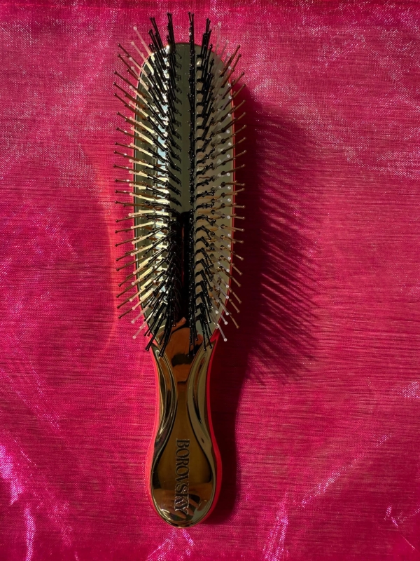Scalp brush Borovsky gold Szczotka do pielęgnacji włosów i skóry głowy złotaj.jpg