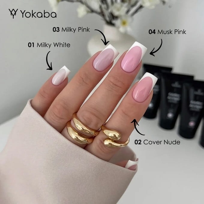 Yokaba acrylgel polyflex Akrylożel do paznokci 04 mask pink 60g