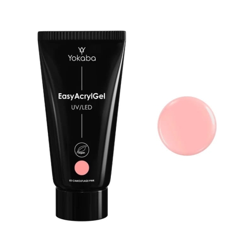 Yokaba easyacrylgel  Akrylożel do paznokci 03 camouflage pink 50ml