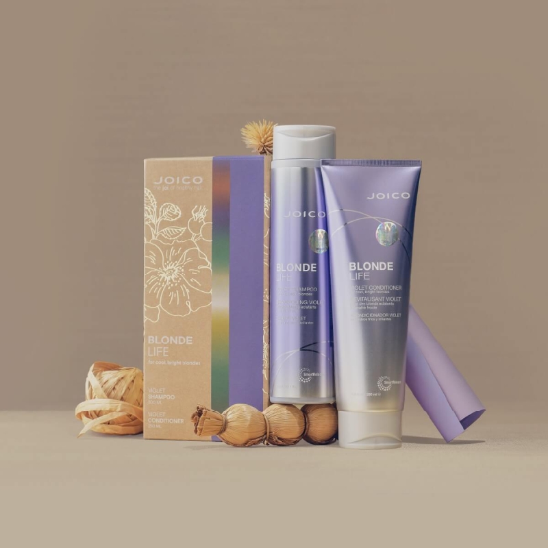 Joico blonde life violet Zestaw Szampon 300ml Odżywka 250ml do włosów blond.jpg