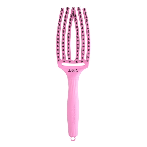 Olivia Garden finger brush Szczotka rozczesująco-masująca włosie dzika i nylon pink tokyo