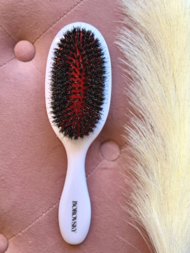 Borovsky  extensions White Pearl Szczotka do włosów przedłużanych biała