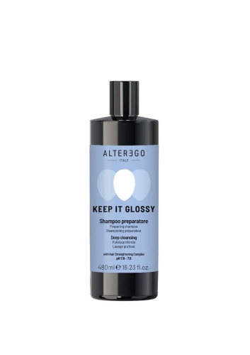 Alter ego keep it glossy preparing Szampon przygotowujący włosy do zabiegów 480ml 