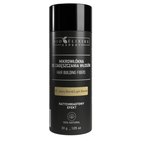 Bioelixire expert Mikrowłókna bawełniane do zagęszczania włosów 30g jasny blond