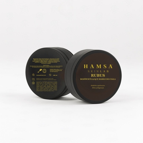 Hamsa skin lab rubus Rozświetlająco-brązujące masło do ciała z drobinkami złota 100ml