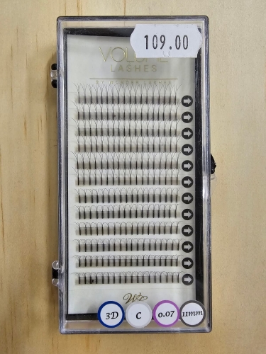 Volume lashes Rzęsy 3D C 0.07 11mm outlet