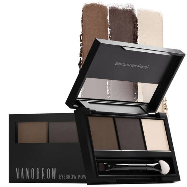 Nanobrow eyebrow powder kit Zestaw cieni do brwi 4g dark.jpg